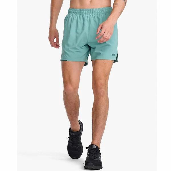 2XU Aero 7 Inch Shorts Mens - Medium Raft Pine Reflective