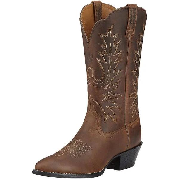 Ariat Heritage R Toe Ladies Western Boots - Brown