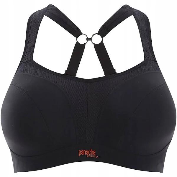 Panache Underwire Sports Bra, Black