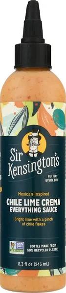 Sir Kensington's Everything Sauce Chile Lime Crema Dressing Dip and Dr