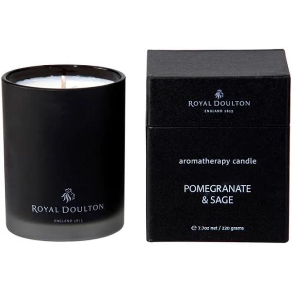 Royal Doulton Black Pomegranate Sage Scented Candle 220g