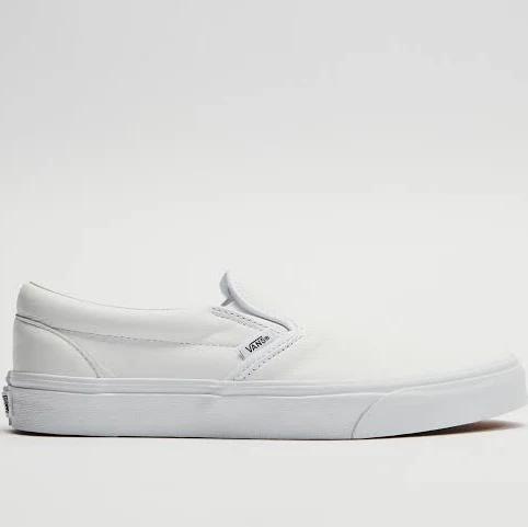 Vans Classic Slip-on White Size 5 - Platypus | AfterPay Available