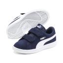 Smash V2 Suede Sneakers - Kids 4-8 Years in Peacoat/White, Size 12, Textile by Puma