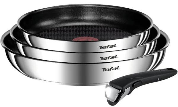 Tefal Ingenio Emotion 4 Piece Induction Non-stick Stainless Steel Frypan Set