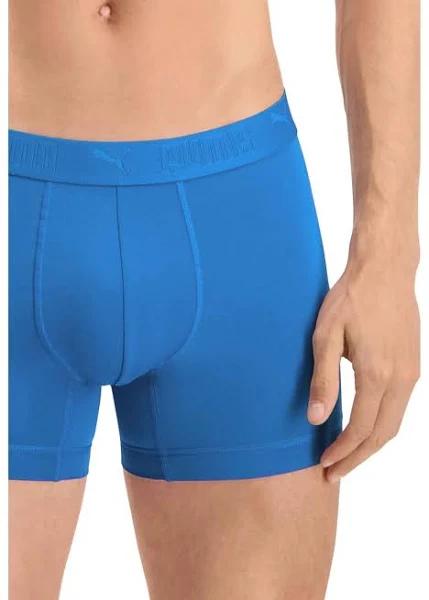 Puma Mens Active Boxer Shorts (Pack of 2) Blue S