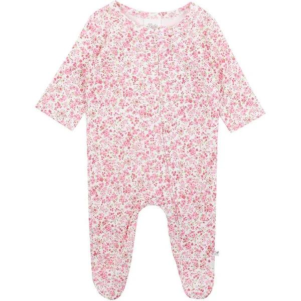 Bebe White Label Organic Long Sleeve Romper Floral Size 00000