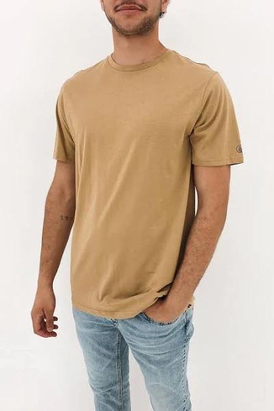 Volcom Solid Short Sleeve Tee Khaki XXL / Brown