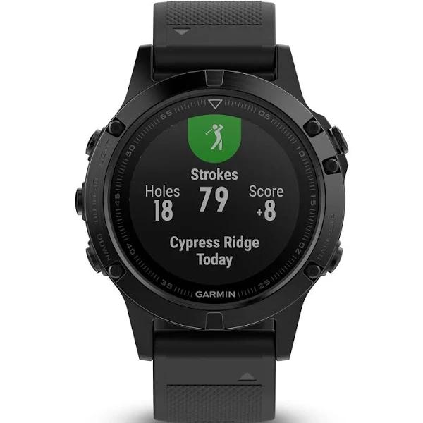 Garmin Fenix 5 Sapphire Black GPS Watch - Black