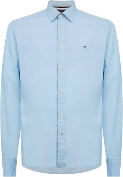 Tommy Hilfiger Core Flex Poplin RF Long Sleeve Shirt Blue 3XL Man MW0MW25035-C1S-XXXL