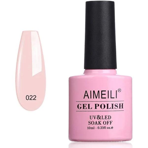 AIMEILI Soak Off UV LED Gel Nail Polish - Rose Nude (022) 10ml