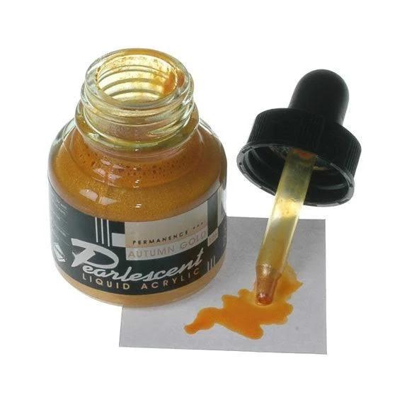 Daler-Rowney FW Pearlescent Acrylic Ink - Autumn Gold 29.5ml