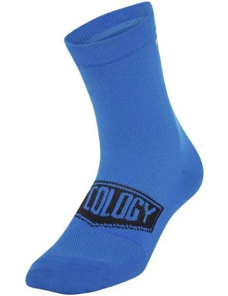 Cycology Blue Reflective Logo Cycling Socks