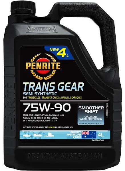 Penrite Trans Gear Oil Semi Synthetic 75W-90 4L - TG7590004