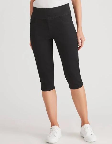 Katies Ultimate Capri Jeans - Womens - Black AU Size 18 - AfterPay & zipPay Available