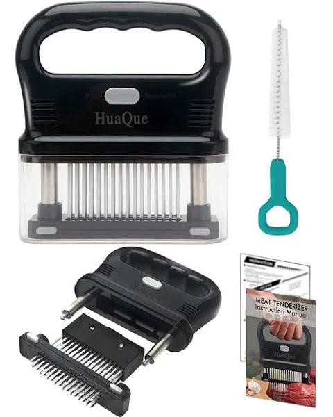 HuaQue Meat Tenderizer Tool, Detachable 48-Blade Stainless Steel Steak Tenderizer Needles for Tenderizing Beef/Chicken/Pork, Dishwasher Safe,