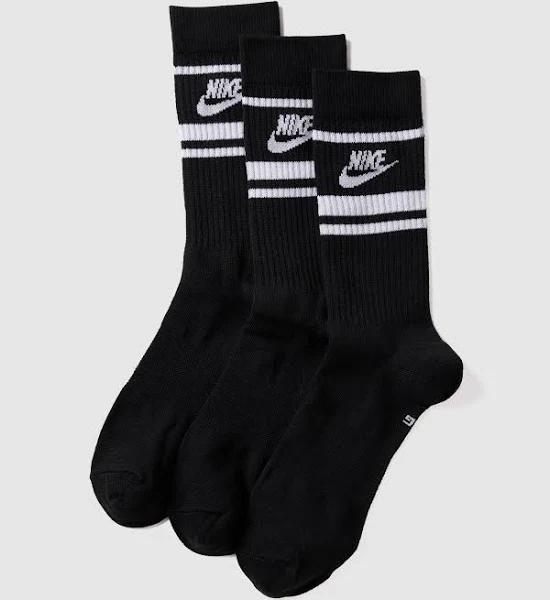 Nike Everyday Essential Crew Socks ( 3 Pairs) - Black/White