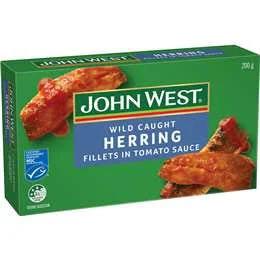 John West Herring Fillets in Tomato Sauce 200g