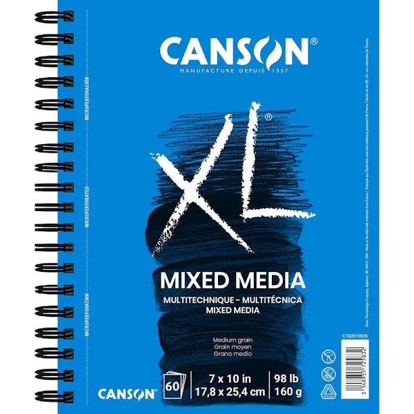 Canson XL Spiral Multi - Media Paper Pad 7"X10" - 60 Sheets