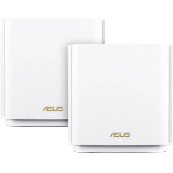 Asus ZenWiFi XT8 AX6600 Wifi 6 Tri-Band Whole-Home Mesh Routers White Colour (2 Pack)