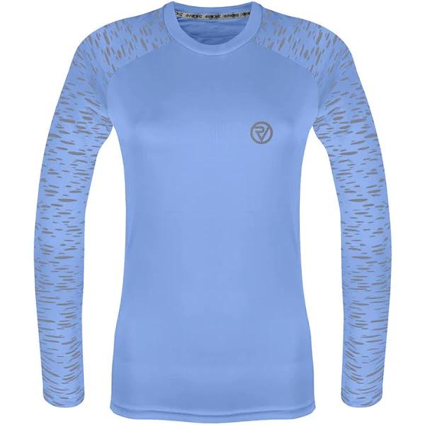 REFLECT360 Women's Long Sleeve Running Top by Proviz, Light Blue / 22