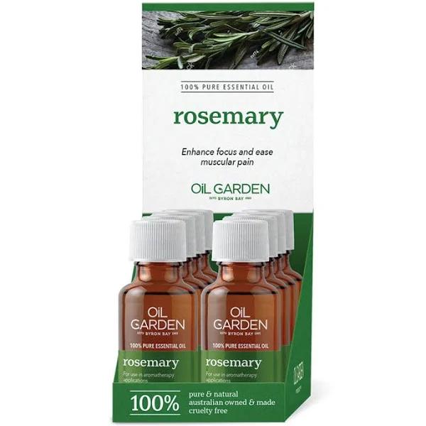 Oil Garden Essential Oil 25ml x 8 Display Rosemary