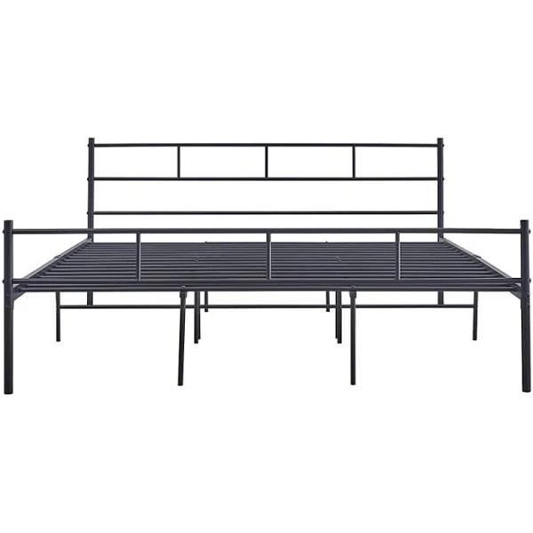 Foret Bed Frame Metal Queen Double King Single Full Size Mattress Base Steel Bedroom Base Platform