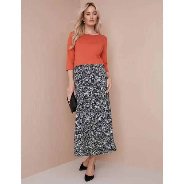 Noni B - Womens Skirts - Maxi - Winter - White - Animal - Cotton - Straight - Relaxed Fit - Knitwear - Long - Casual Fashion - Quality Work Clothes