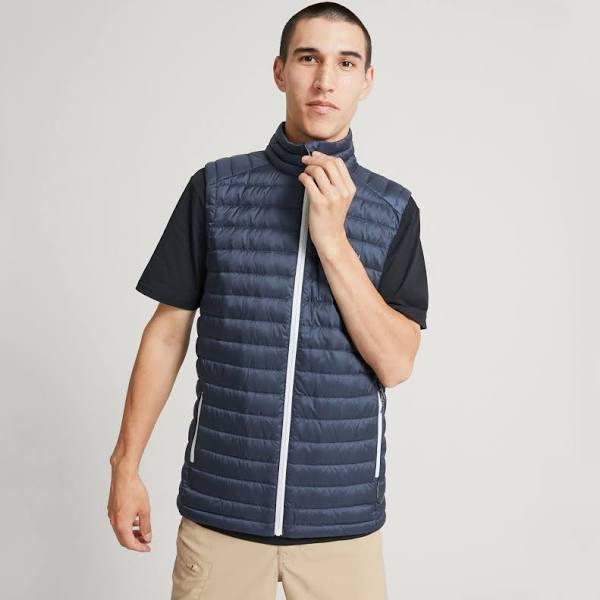 Kathmandu Heli Lightweight Water-repellent Warm Mens Down Puffer Vest V3 Men's - Blue Midnight Navy Size Large - AfterPay & zipPay Available