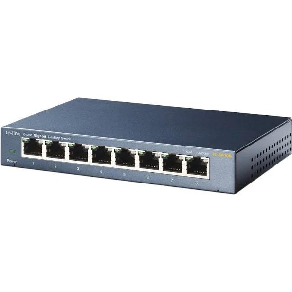 TP-Link TL-SG108 - 8 Port Gigabit Unmanaged Ethernet Network Switch