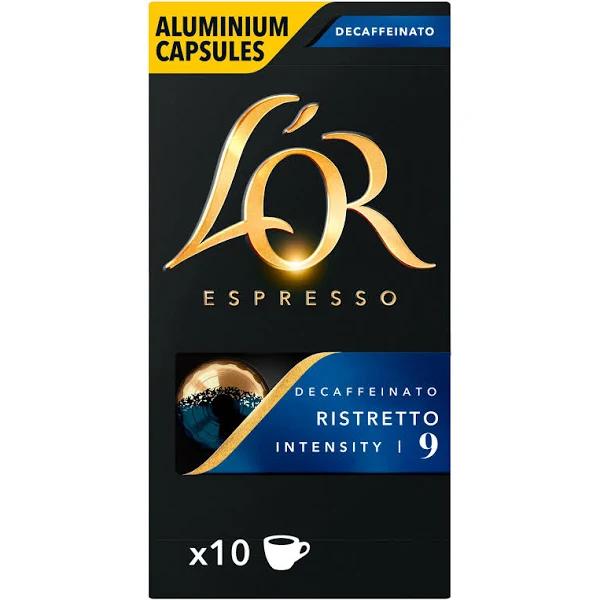 L'Or Espresso Decaffeinated Coffee Capsules Ristretto Box 10