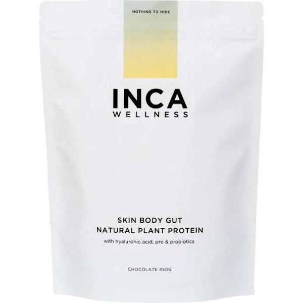 Inca Organics Skin Body Gut Natural Plant Protein Chocolate 450g