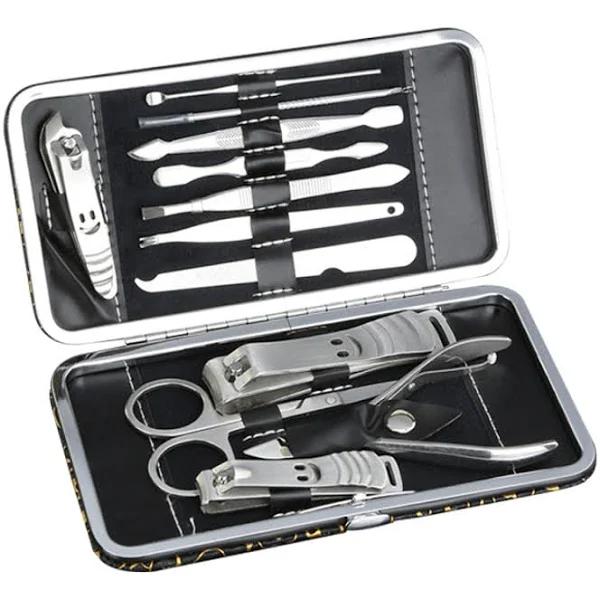 12 Pcs/Set Manicure Pedicure Kit Nail Clippers Professional Grooming Kit - AfterPay & zipPay Available