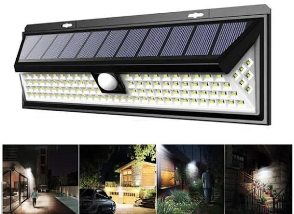 118 Led Solar Powered Motion Sensor Security Light Waterproof Garden Lamp Lights - AfterPay & zipPay Available