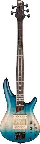 Ibanez SR5CMLTD Cil Premium Electric Bass Guitar - Caribbean Islet Low Gloss