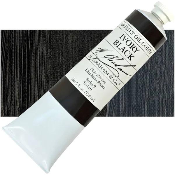 M. Graham Oil Colors 5oz - Ivory Black