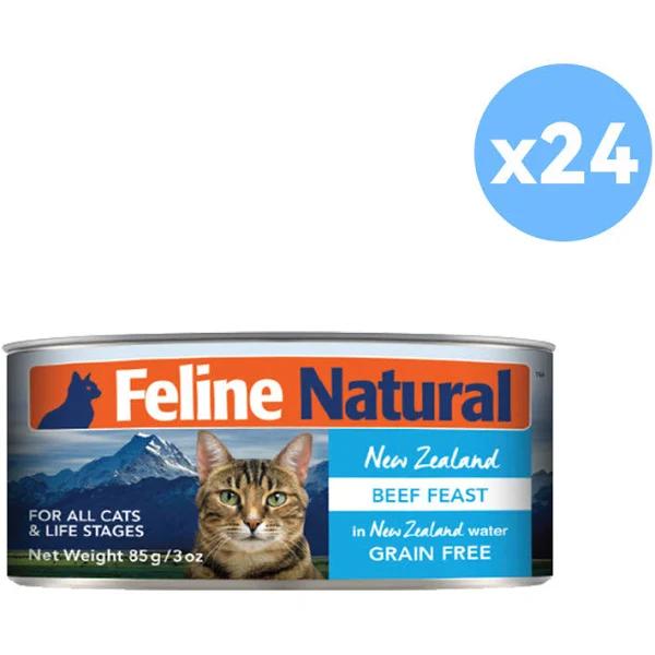 Feline Natural Beef Feast Canned Cat Food 24 x 85g