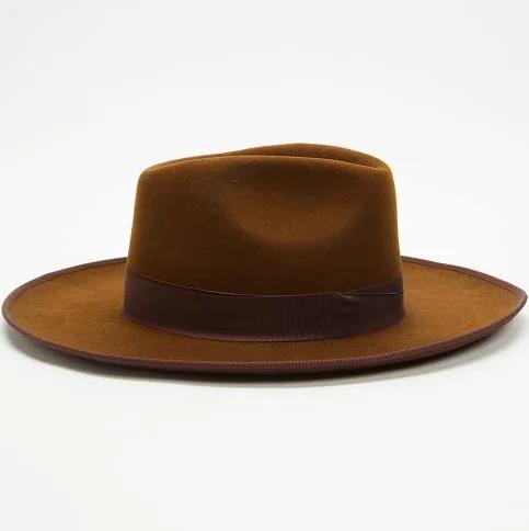 Brixton - Brown Hats - Reno Fedora - Size M at The Iconic