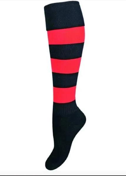 Essendon Bombers Kids Football Socks Size Junior 9-12