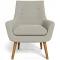 Retro Fabric Occasional Armchair Linen by Freedom