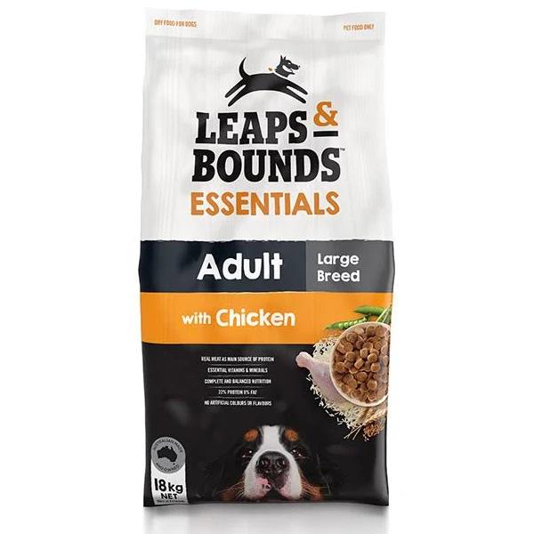 Leaps & Bounds Chicken Large Breed Adult Dog Food 18kg