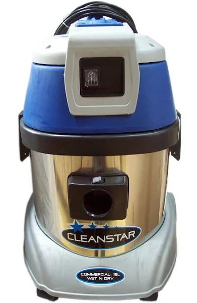 Cleanstar 15 L Stainless Steel Commercial Wet and Dry Vacuum Cleaner