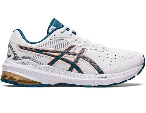 ASICS | Mens GT-1000 Leather 2 2E-Wide (White/Midnight) 8.5