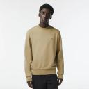 Lacoste Men's Classic Fit Crew Neck Fleece Sweatshirt Beige Size M