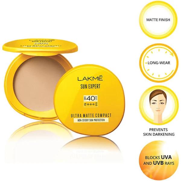 Lakme Sun Expert Ultra Matte Compact, SPF 40 (PA+++)