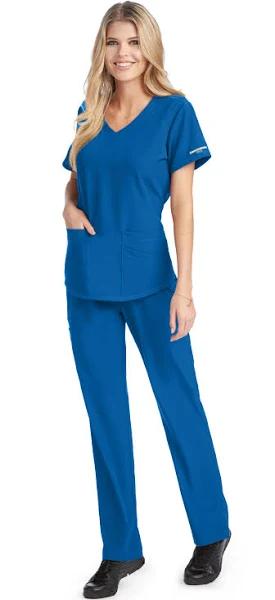 Skechers Vitality V-Neck Scrub Top - XS - Royal