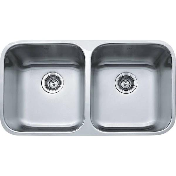 Franke SQX120D-2 Steel Queen Double Bowl Undermount Sink