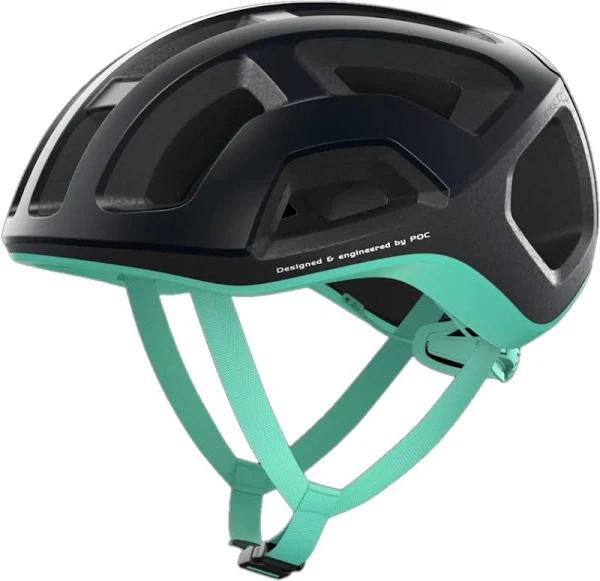 POC Ventral Lite Road Helmet Uranium Black/Fluorite Green Matte