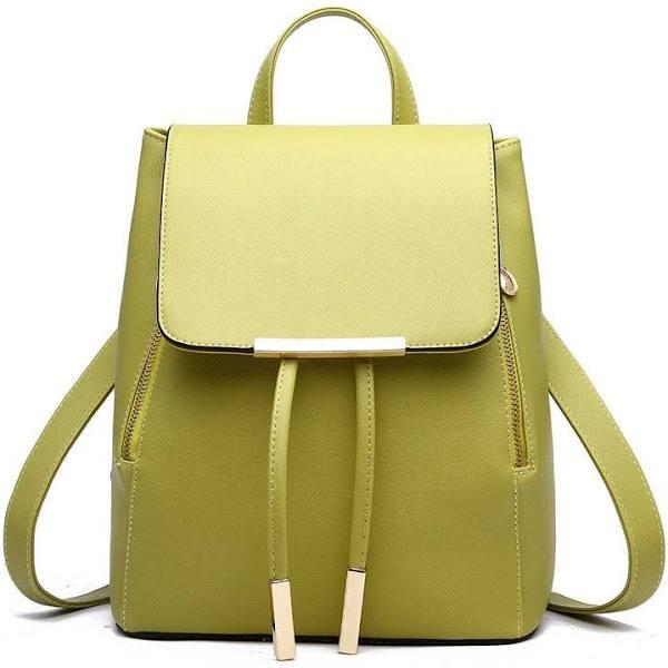 Nevenka Fashion PU Leather Women Backpack Anti-theft Travel Bag-Green - AfterPay & zipPay Available