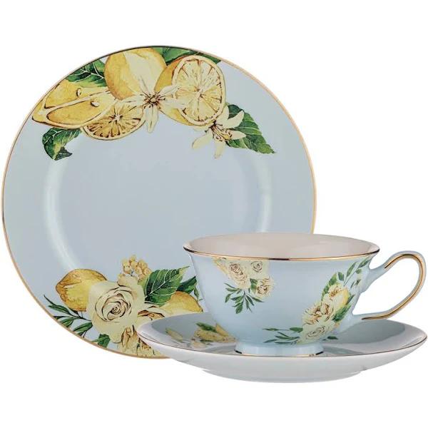 Ashdene Citrus Blooms - Trio Cup, Saucer & Plate Set