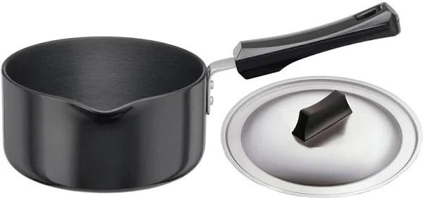 Futura Hard Anodised Sauce Pan 1-1/2-Litre With Steel Lid and Pouring Spout